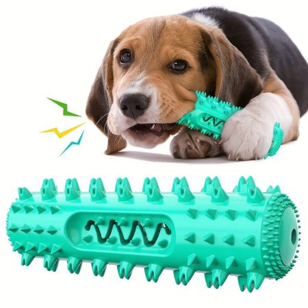Entertaining, Durable Dog Chew Toy for Teeth Cleaning - Interactive Puzzle Stick for Small to Large Breeds, Non-Toxic Thermoplastic Rubber