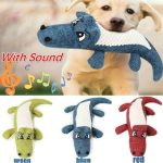 1pc Durable Crocodile Plush Toy For Dogs - Grinding Teeth And Squeak For Interactive Play, Without Battery