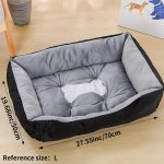 Orthopedic Plush Dog Bed for All Seasons - High Rebound, Comfortable Support, White PP Filled, 13.58" x 27.56" x 70.87", Ideal for Small to Large Breeds