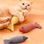 Cat Toy Pet Herb Cloth Puppet Simulated Fish Kitten Teething Cat Teaser Wand Pet Supplies