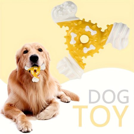 Durable Dog Chew Toy for Teeth Cleaning - Bite-Resistant Nylon Dental Stick with Interactive Puzzle Design, Ideal for Small to Medium Breeds, Promotes Healthy Chewing and Play, Dog Toys for Aggressive Chewers
